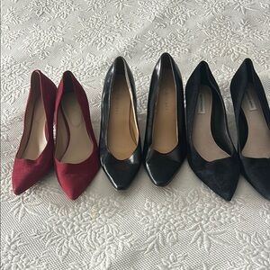Elegant Women's Black and Red Heels